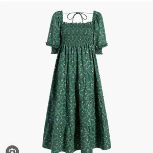 Hill House Nesli Nap Dress in Emerald size small